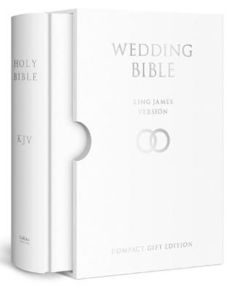 Holy Bible King James Version (KJV) White Compact Wedding Edition