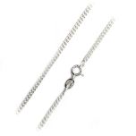 Panssariketju hopea 60 cm