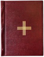 Jumalanpalvelusten kansio A4, viininpunainen