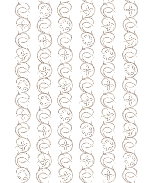 Symboliköynnös kaitaliina 145 x 45 cm