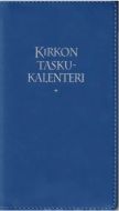 Kirkon taskukalenteri 2027 - vuosipaketti + siniset pujotuskannet, kynäpidike