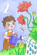 Onnittelukortti 2-vuotiaalle Mestaripiirros 20 kpl YH-767