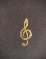 Painatus Nuottiavaimen kuva kuorokansioon