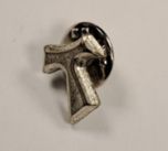 Tau-risti pinssi hopeanvärinen